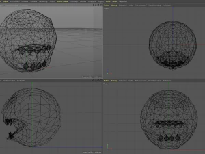 Zombie-Pacman 3D Modell