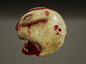 Zombie-Pacman 3D Modell