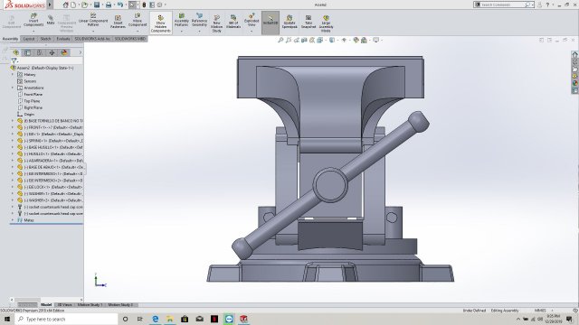 mechanical bench vice 3D Model .c4d .max .obj .3ds .fbx .stl .blend 