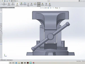 mechanical bench vice 3D Model