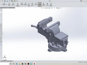 mechanical bench vice 3D Model