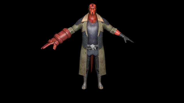 hellboy injustice - anungunrama 3D Model .c4d .max .obj .3ds .fbx .stl .blend 