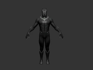 blackpanthercivilwar challa- pantera negra Modelo 3D