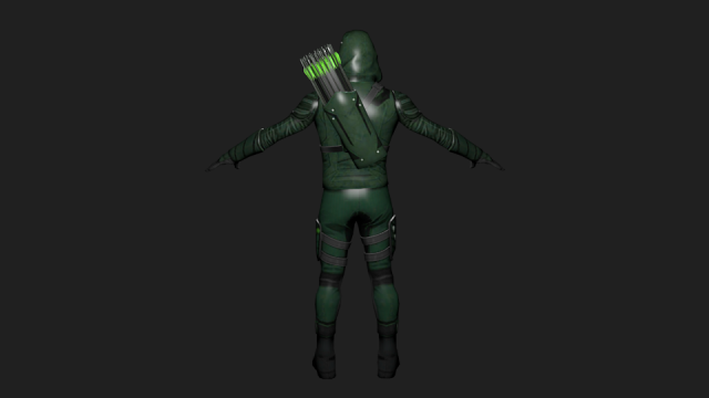 greenarrowmultiverse oliverqueen 3D Модель .c4d .max .obj .3ds .fbx .stl .blend 