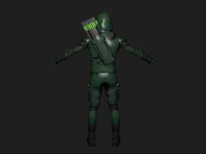flecha verde multiverso oliver queen Modelo 3D