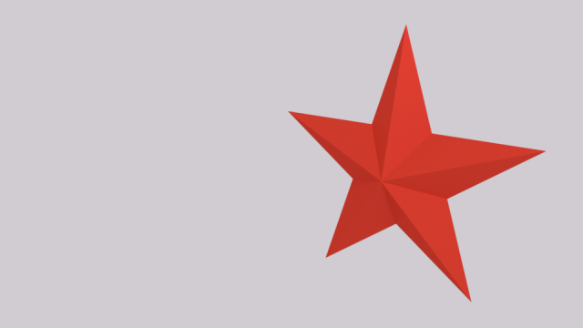 five point red star Model 3D .c4d .max .obj .3ds .fbx .stl .blend 
