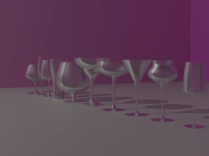 the wineglasses 3D Model