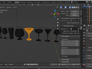 the wineglasses 3D Model