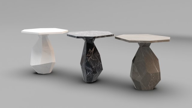 ginger and jagger rock side table Model 3D .c4d .max .obj .3ds .fbx .stl .blend 
