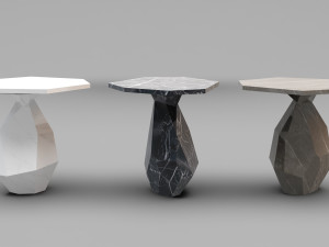 ginger and jagger rock side table Model 3D