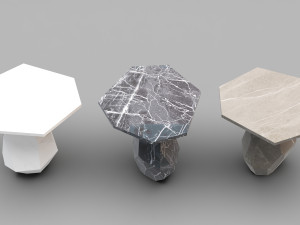 ginger and jagger rock side table Model 3D