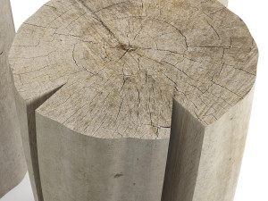 wood stub side tables 3D मॉडल