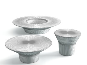 bb italia outdoor springtime garden side table 3D Модель