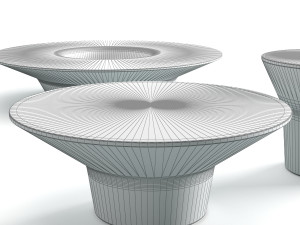bb italia outdoor springtime garden side table 3D Модель