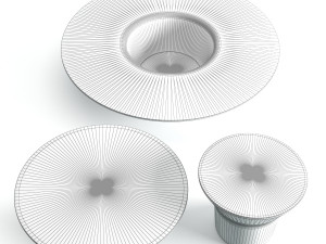 bb italia outdoor springtime garden side table 3D Модель
