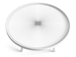 tavolino realizzato su misura Modello 3D