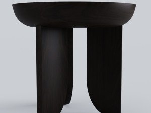 side table black 3D मॉडल