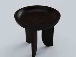 side table black 3D मॉडल