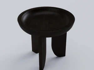 side table black 3D Model