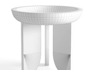 side table black 3D Model