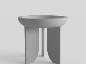 side table black 3D मॉडल