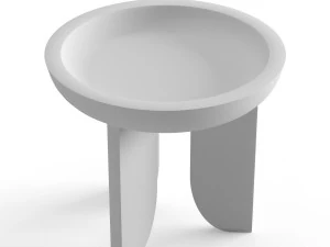 side table black 3D Model