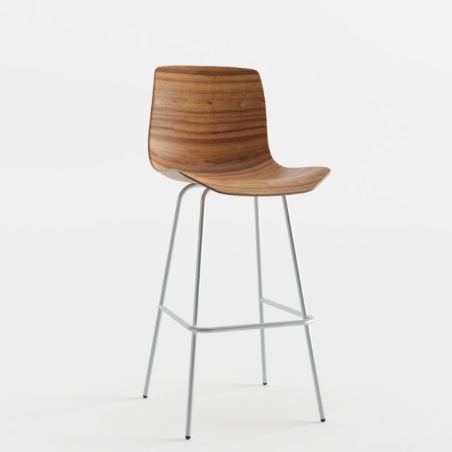 design within reach loku barstool 3D Модель .c4d .max .obj .3ds .fbx .stl .blend 