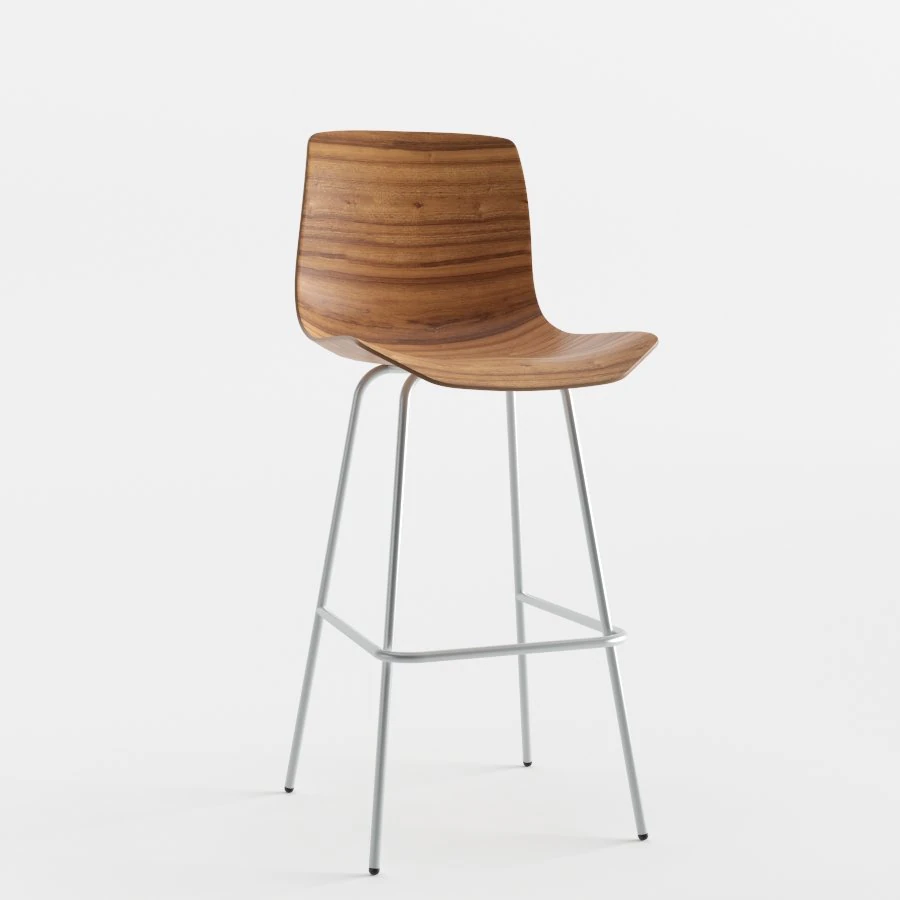 design within reach loku barstool 3D Model .c4d .max .obj .3ds .fbx .stl .blend