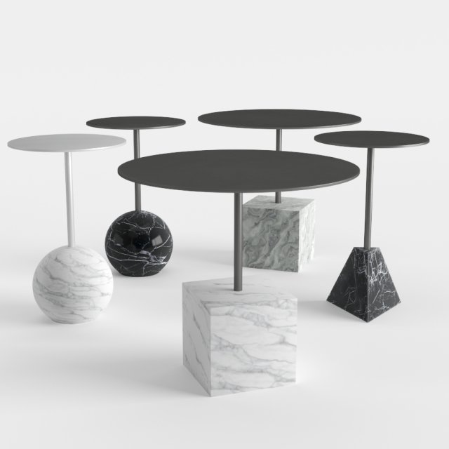 knockout lounge tables 3D Model .c4d .max .obj .3ds .fbx .stl .blend 