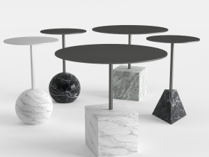 knockout lounge tables 3D 모델