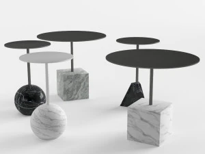 knockout lounge tables 3D Model