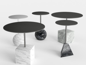 knockout lounge tables 3D Model
