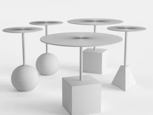 knockout lounge tables 3D Model