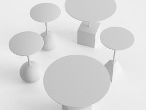 knockout lounge tables 3D Model