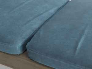 pool deck chaise lounge wood base 3Dモデル