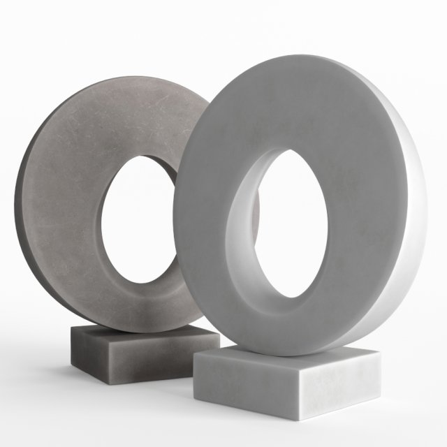 modern decorative abstract stone art sculpture 02 Model 3D .c4d .max .obj .3ds .fbx .stl .blend 