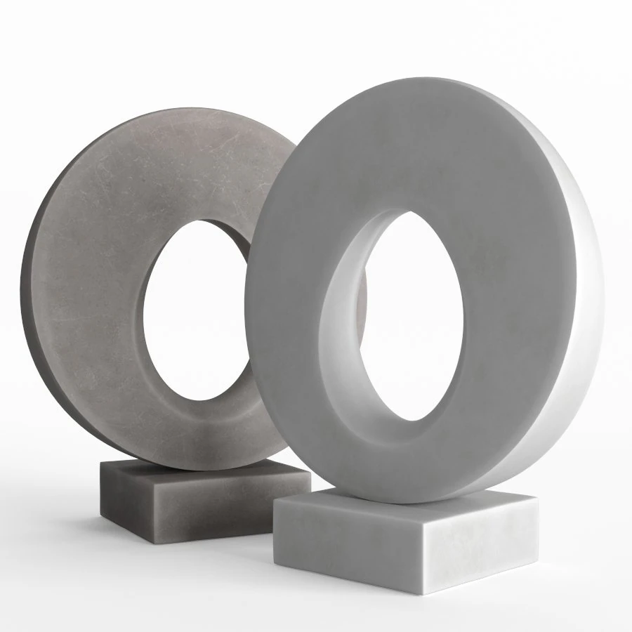 modern decorative abstract stone art sculpture 02 3D Model .c4d .max .obj .3ds .fbx .stl .blend 