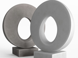 modern decorative abstract stone art sculpture 02 3D 모델