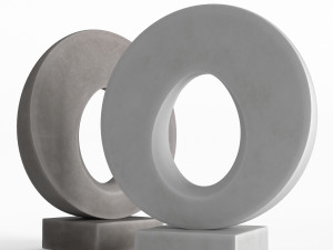 modern decorative abstract stone art sculpture 02 Model 3D