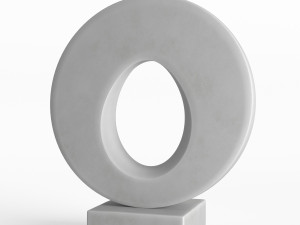 modern decorative abstract stone art sculpture 02 Model 3D