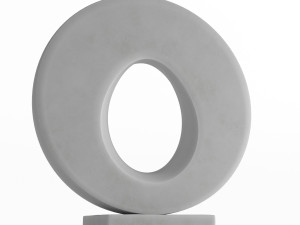 modern decorative abstract stone art sculpture 02 Model 3D