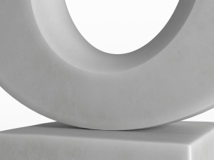 modern decorative abstract stone art sculpture 02 Model 3D