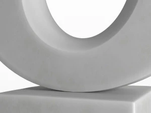 modern decorative abstract stone art sculpture 02 3D Model