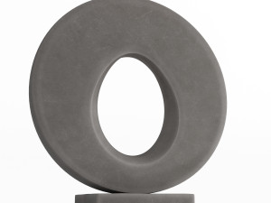 modern decorative abstract stone art sculpture 02 Model 3D