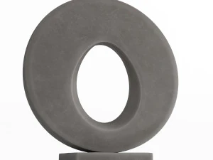 modern decorative abstract stone art sculpture 02 3D Model