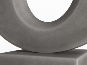 modern decorative abstract stone art sculpture 02 Model 3D