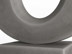modern decorative abstract stone art sculpture 02 3D Model