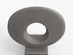 modern decorative abstract stone art sculpture 02 Model 3D