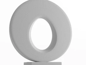 modern decorative abstract stone art sculpture 02 3D Model