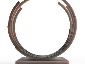 modern decorative abstract bronze art sculpture 05 Modelo 3D